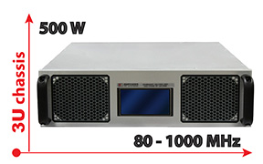 80 to 1000 MHz, 500W High Power Amplifier