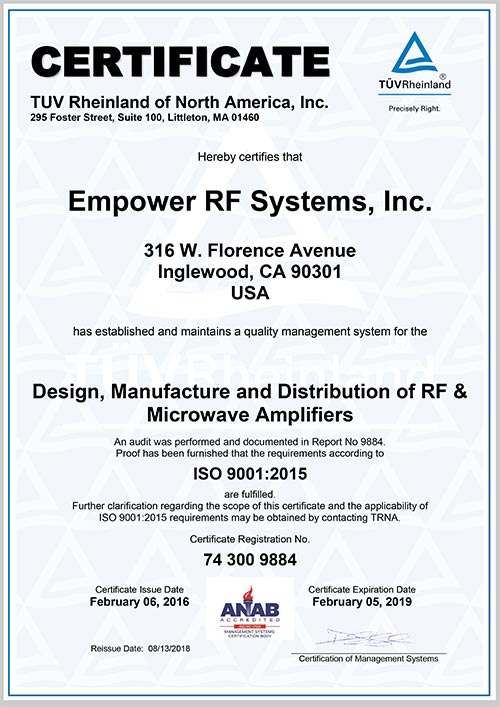 ISO 9001:2000 sertified