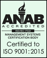 ISO 9001:2015 certified company