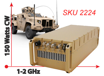 Rugged L Band Power Amplifier SSPA for Satcom Uplink